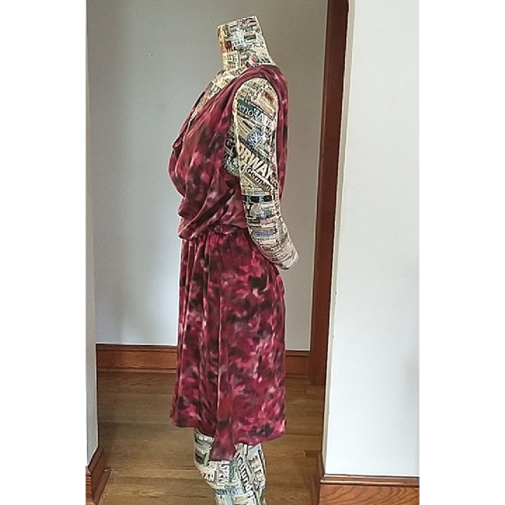 SALE! EUC. ALICE + OLIVIA Pink Print Dress sz Med - Picture 5 of 12